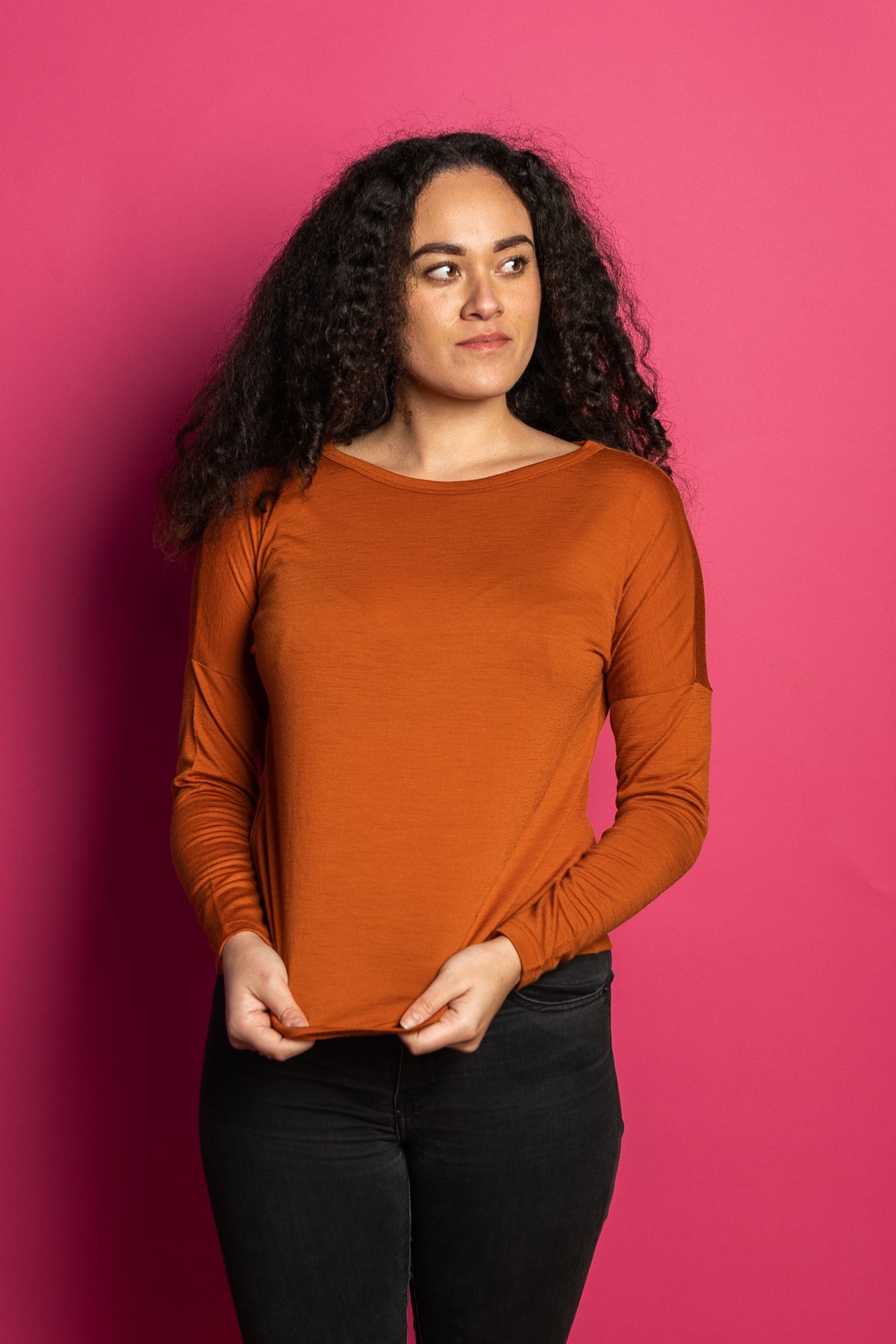 Macy Fitted Merino Midlayer. 8002