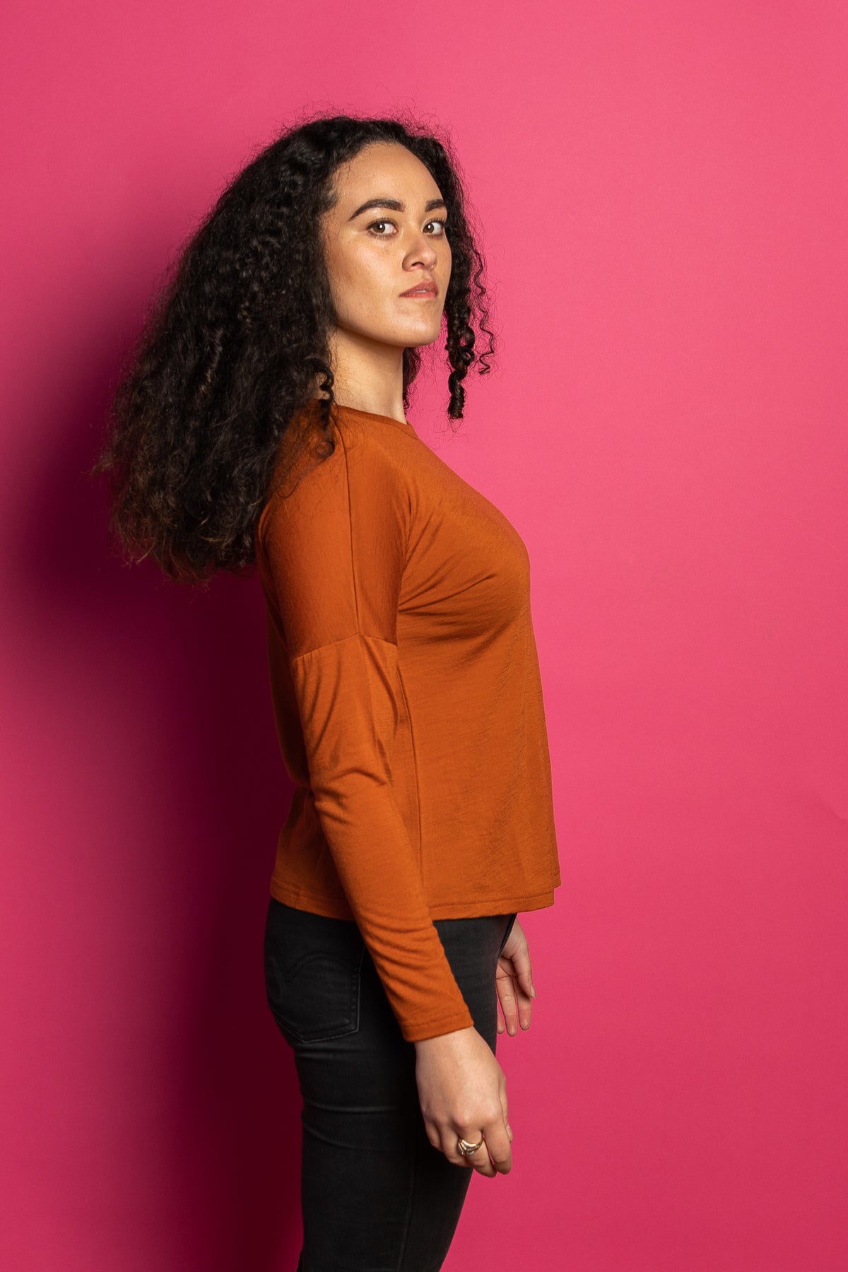 Macy Fitted Merino Midlayer. 8002