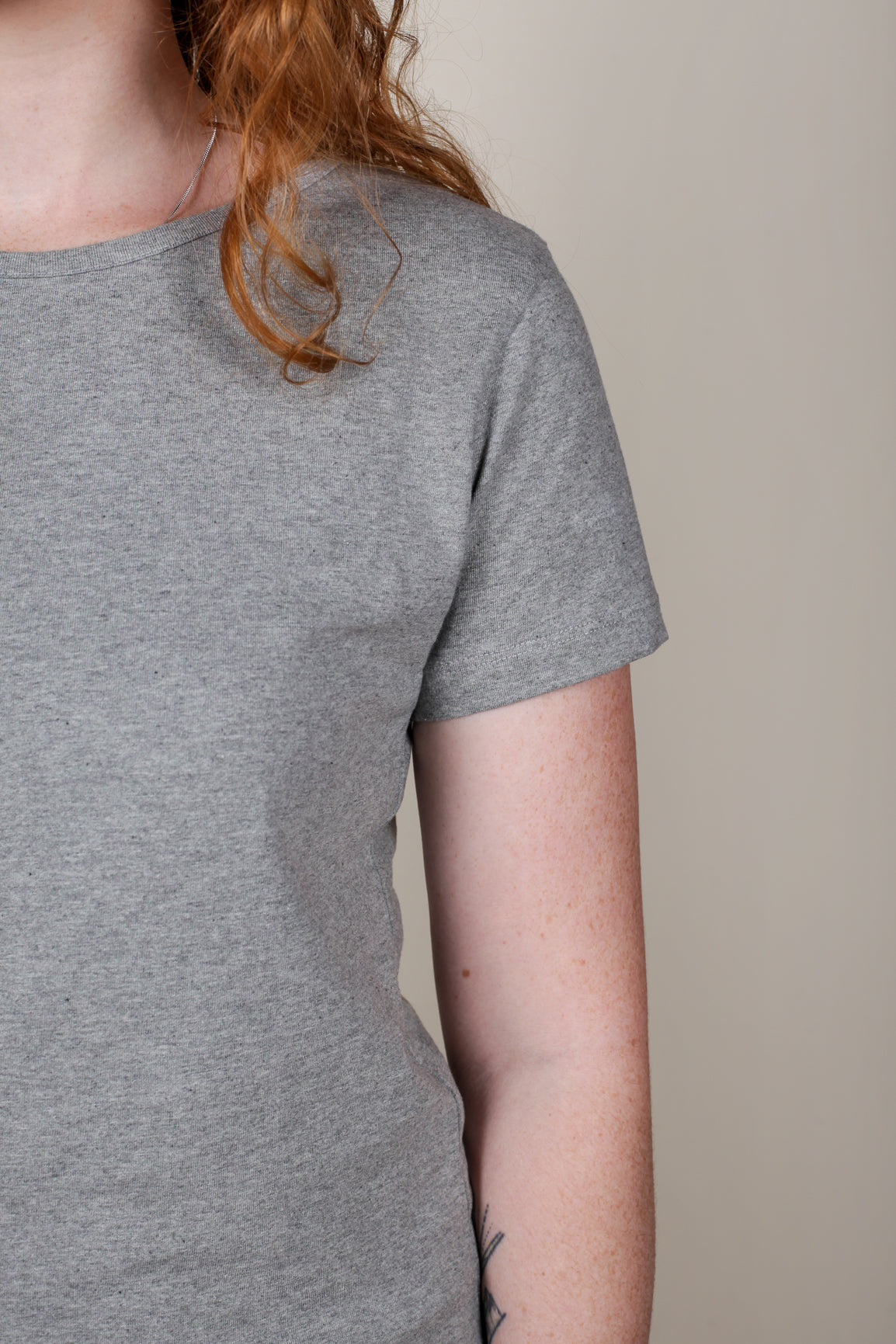 Bellbird Fitted Tee - Grey Marle