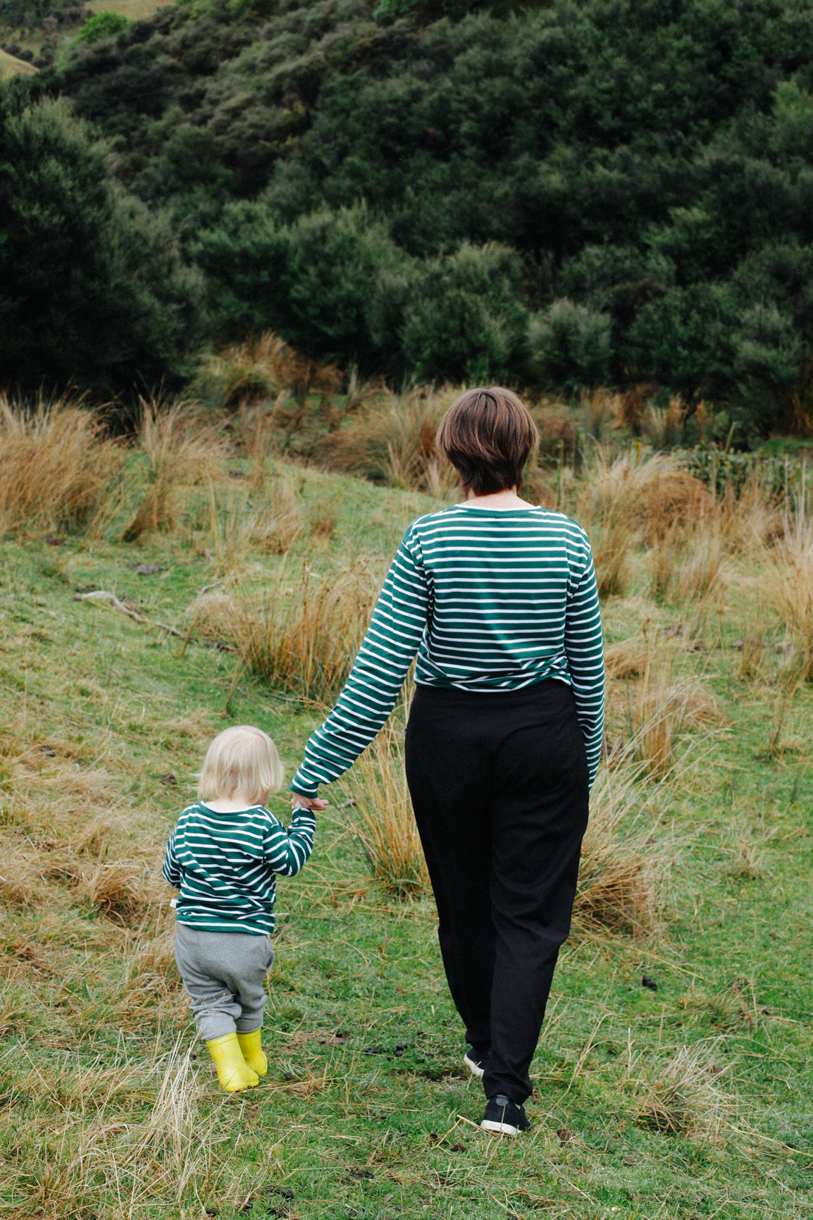 Kids Long Sleeve - Green Stripe